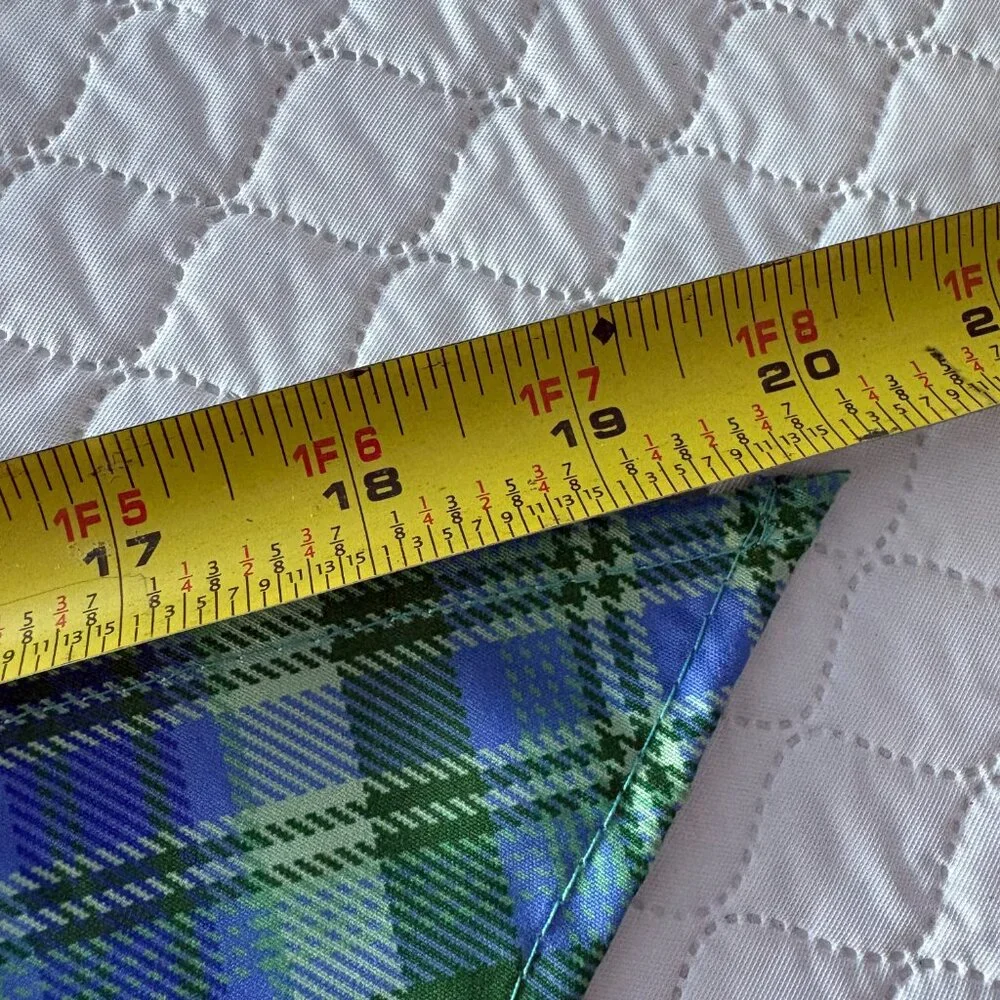 NEW Set of 4 Plaid Dog Triangle Bandana Small Breed Size 18.8 x 13.3 x 13.3 inch